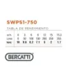 Bomba Piscina SWPS1-750 BERCATTI | Vielco