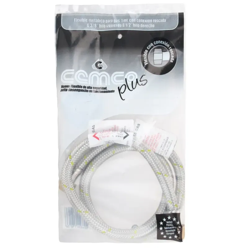 Flexible Gas 3/8"X1/2" 100cm BERCATTI | Vielco